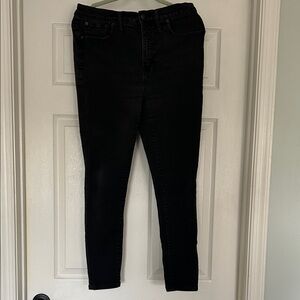 J. Crew Black Skinny Stretch Jeans